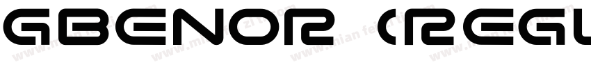 gbenor (Regular)字体转换